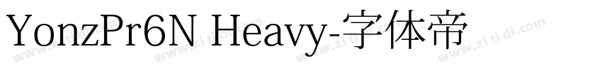 YonzPr6N Heavy字体转换